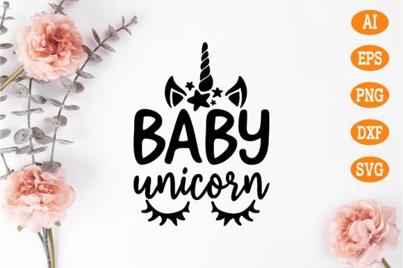 Baby Unicorn Svg: Whimsical Graphics for Crafts