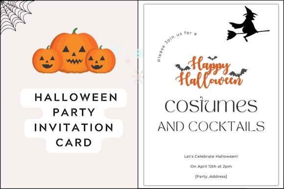 Buy Halloween Invitation Digital: Graphics & Templates