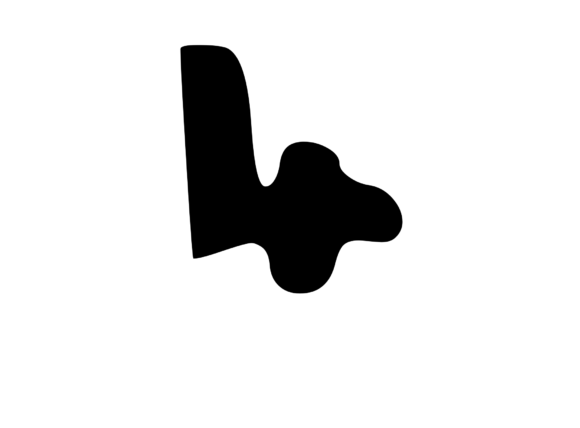 Casual Bubble Mono Letter 4: Graphics for Crafts