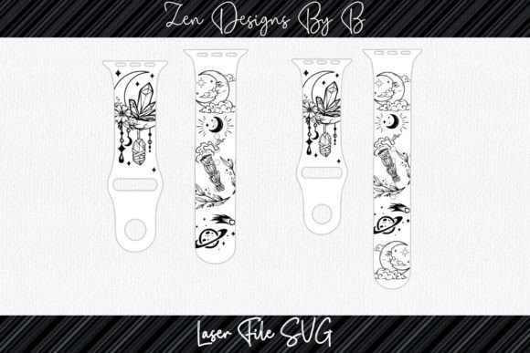 Celestial Watch Band SVG for Crafts & Graphics