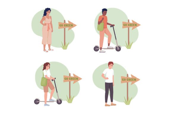 Go Green Illustrations: Graphics for Branding