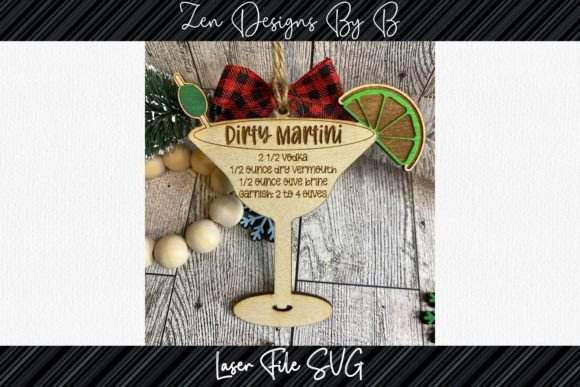 Laser Cutting Ornaments: Dirty Martini SVG Review