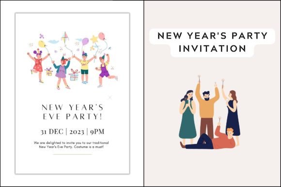New Year Party Invite: Graphics & Templates Review