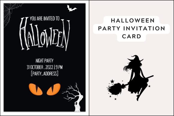 Scary Halloween Party Invite Card Graphics Review