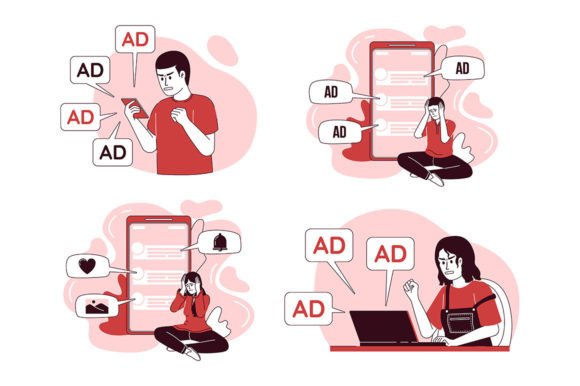 Social Media Illustration Set: Graphics for Sellers