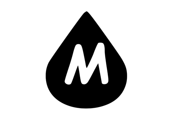 Water Droplet with Playful Mono M: Graphics for Crafts